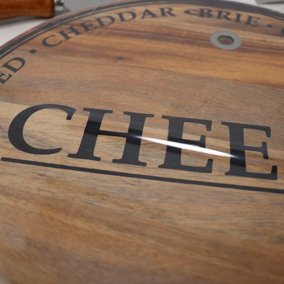 Artisanal Cheese Board With Knives 5 Pieces Arcadia Wood - Picture 13 of 14